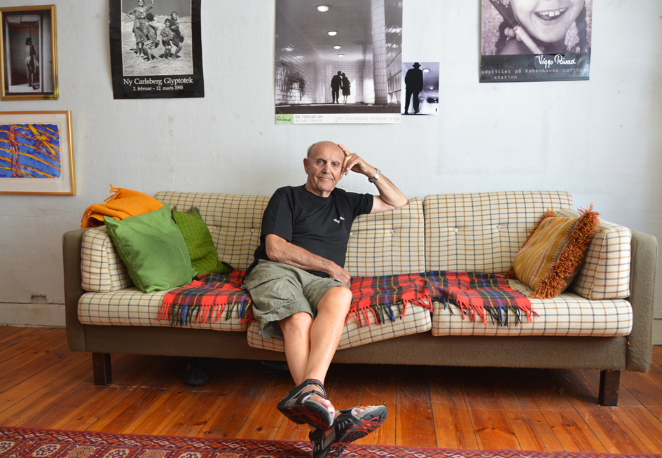 Viggo Rivad in his home on July 4, the day after his 90th birthday 2012 © Jan Oberg