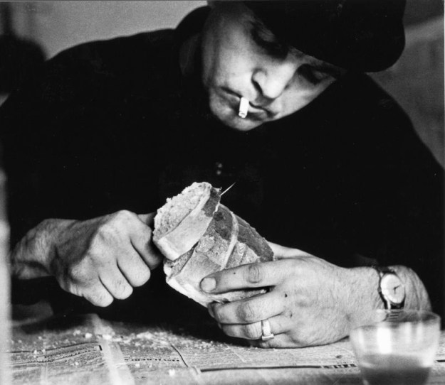Arranged self portrait for the photo contest "The Daily Bread" 1966 © Viggo Rivad